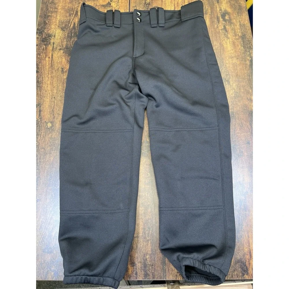 Women's Mizuno‎ Performance Softball Elastic Bottom Black Athletic Pants Sz M